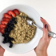 holding Brown Sugar Instant Oatmeal