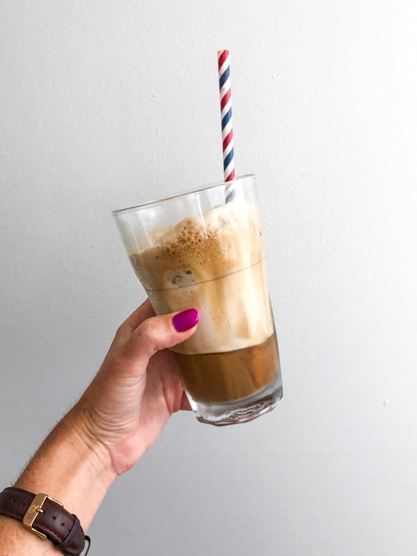 The Best DIY 3-Ingredient Greek Frappe - Iced Coffee (VIDEO)