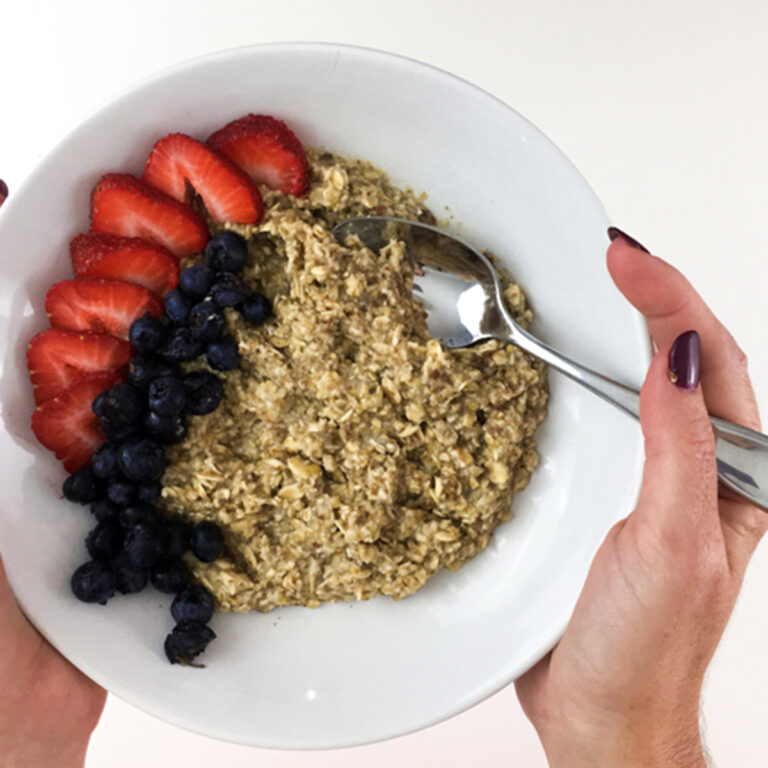 holding Brown Sugar Instant Oatmeal