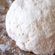 3 Ingredient Pizza Dough on a counter top