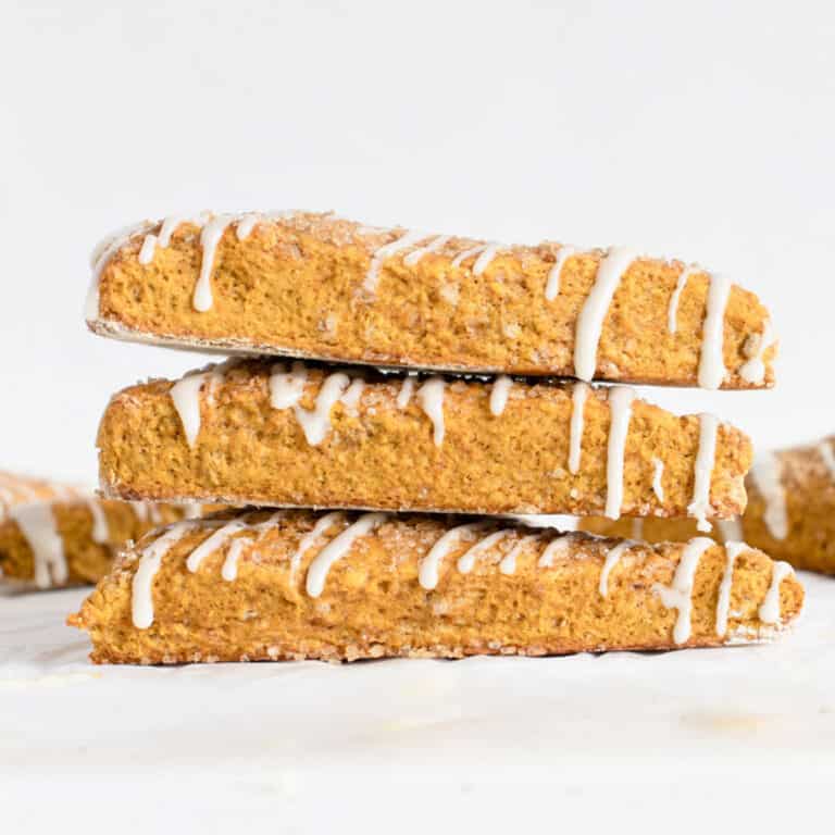 Soft Pumpkin Scones with a Maple Drizzle